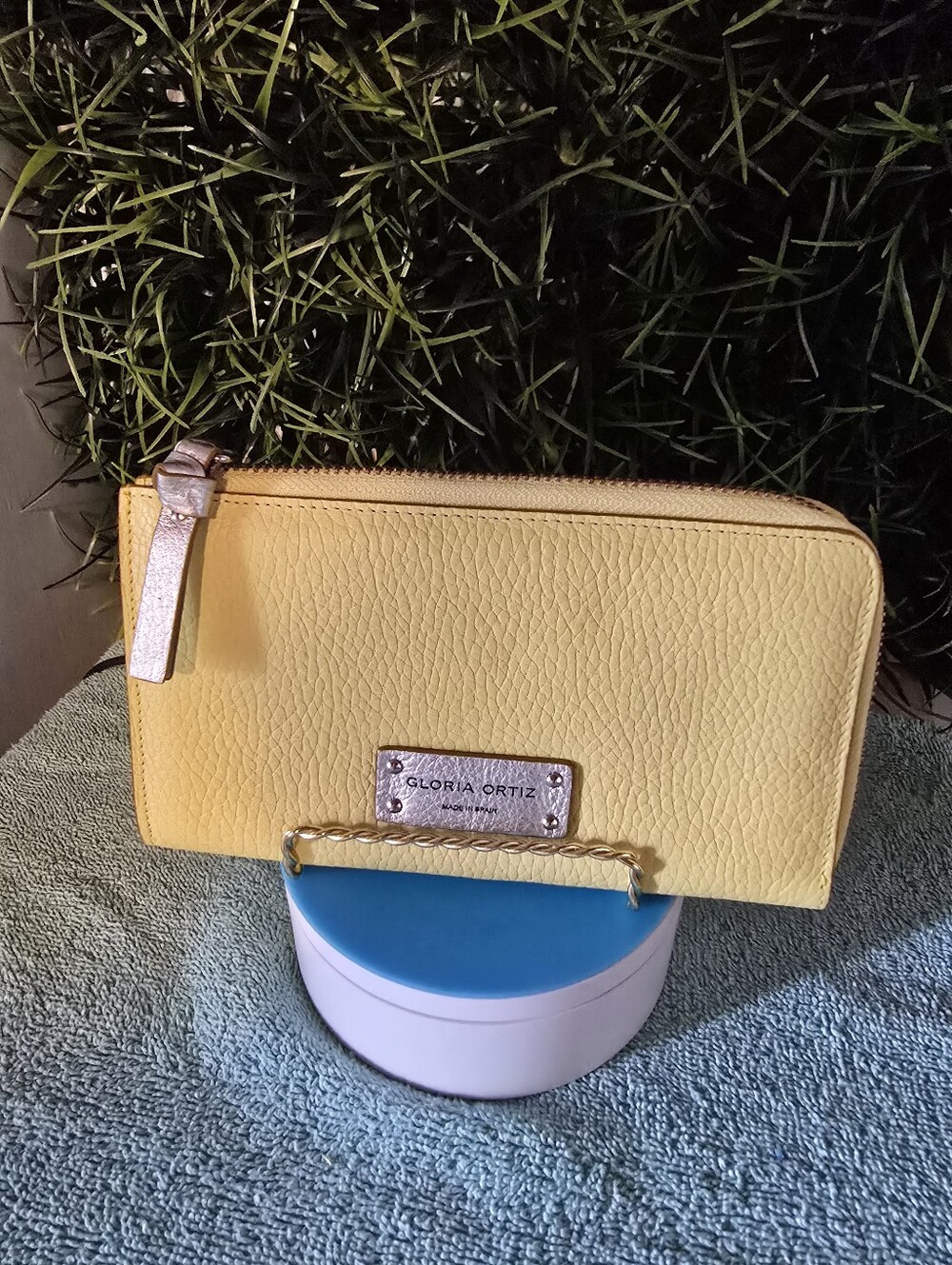 Yellow Zip-Around Wallet